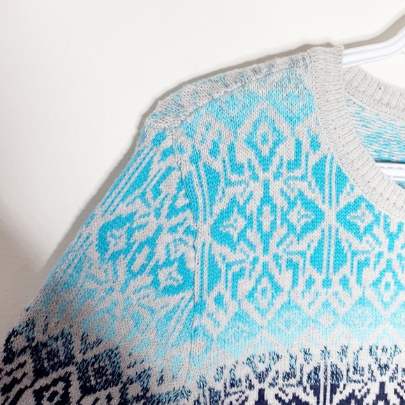 Talbots Nordic lights fair isle sweater size XLp - Picture 5 of 10